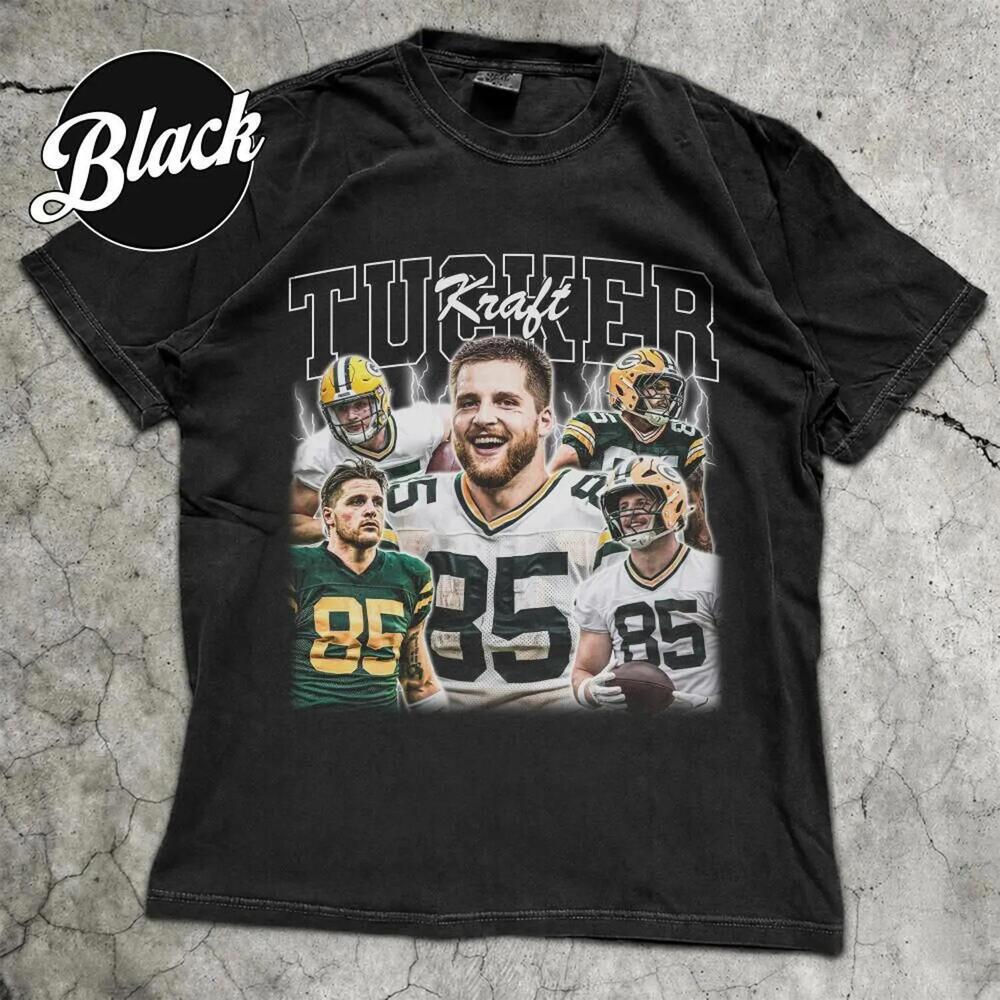 Retro 90S Green Bay Football Team Tight End Tucker Kraft S Tee